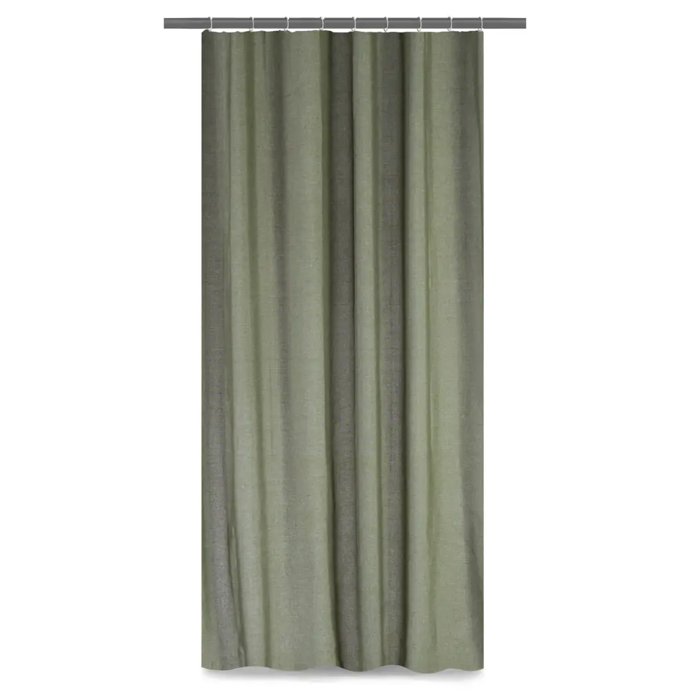 Штора на люверсах «Рогожка» 200х260 см цвет зелёный INSPIRE STLM-2124520