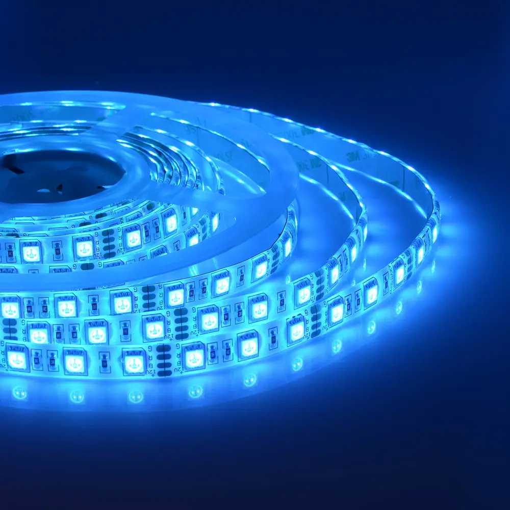 Светодиодная лента SMD 5050 60 диод/14.4 Вт/м 12 В 10 мм IP65 5 м RGB APEYRON STLM-2063676 - Вид №18