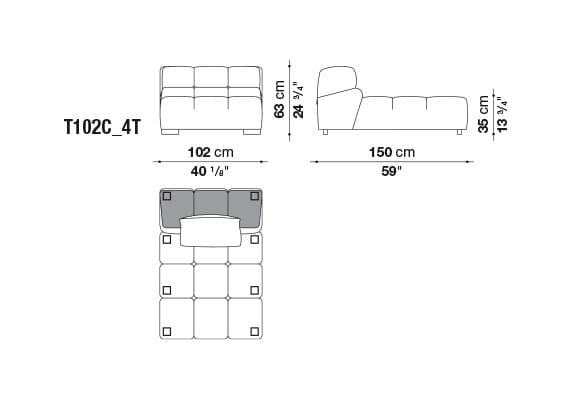 Модульный диван B&B Italia Tufty Time ARCH-00144354 - Вид №8