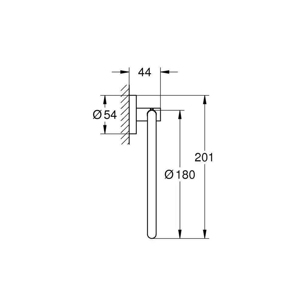 Держатель для полотенец Grohe Essential 40365001 кольцо цвет хром Essentials STLM-2148093 - Вид №7