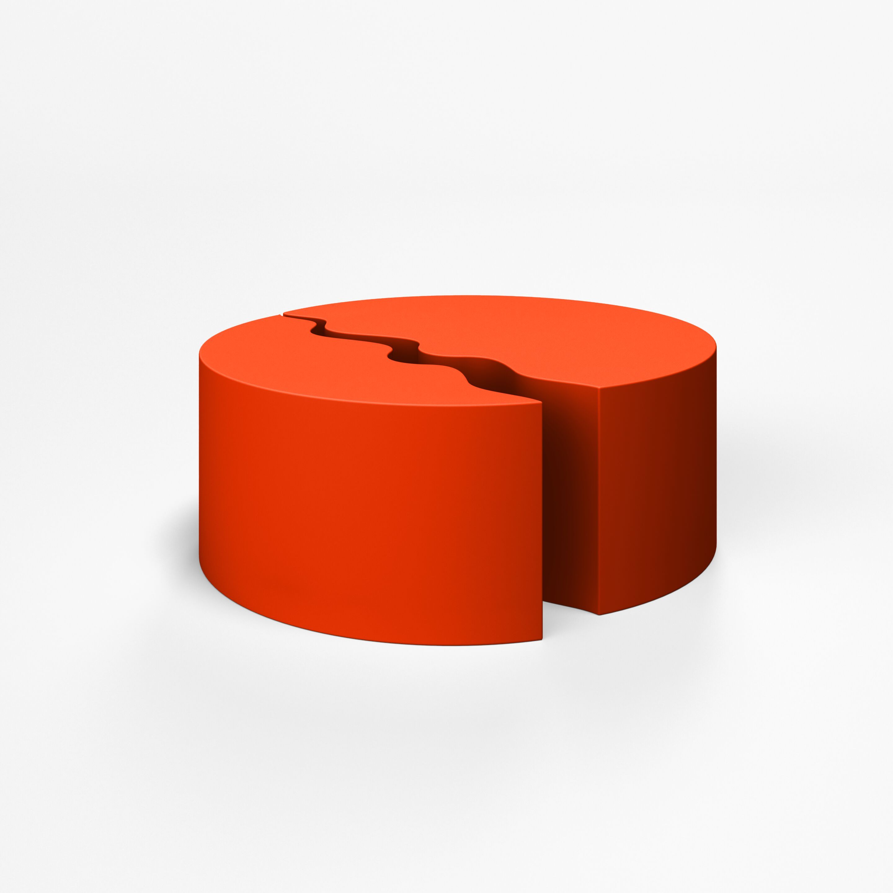 Круглый модульный пуф с пенопластовым покрытием SIXINCH DUAL ARCH-00096567 - Вид №15