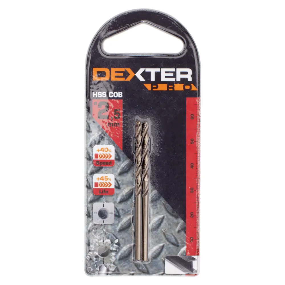 Сверло по металлу HSS-Co Dexter к. Pro 113-01327 2.5х57 мм STLM-2059338 - Вид №2