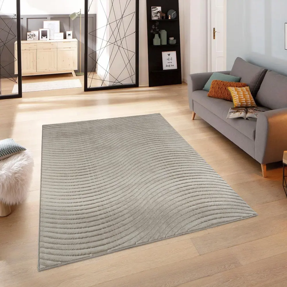 CTIM Ковер «Луна» 160x230 см с рельефным ворсом бежевый 89360171 STLM-1535803