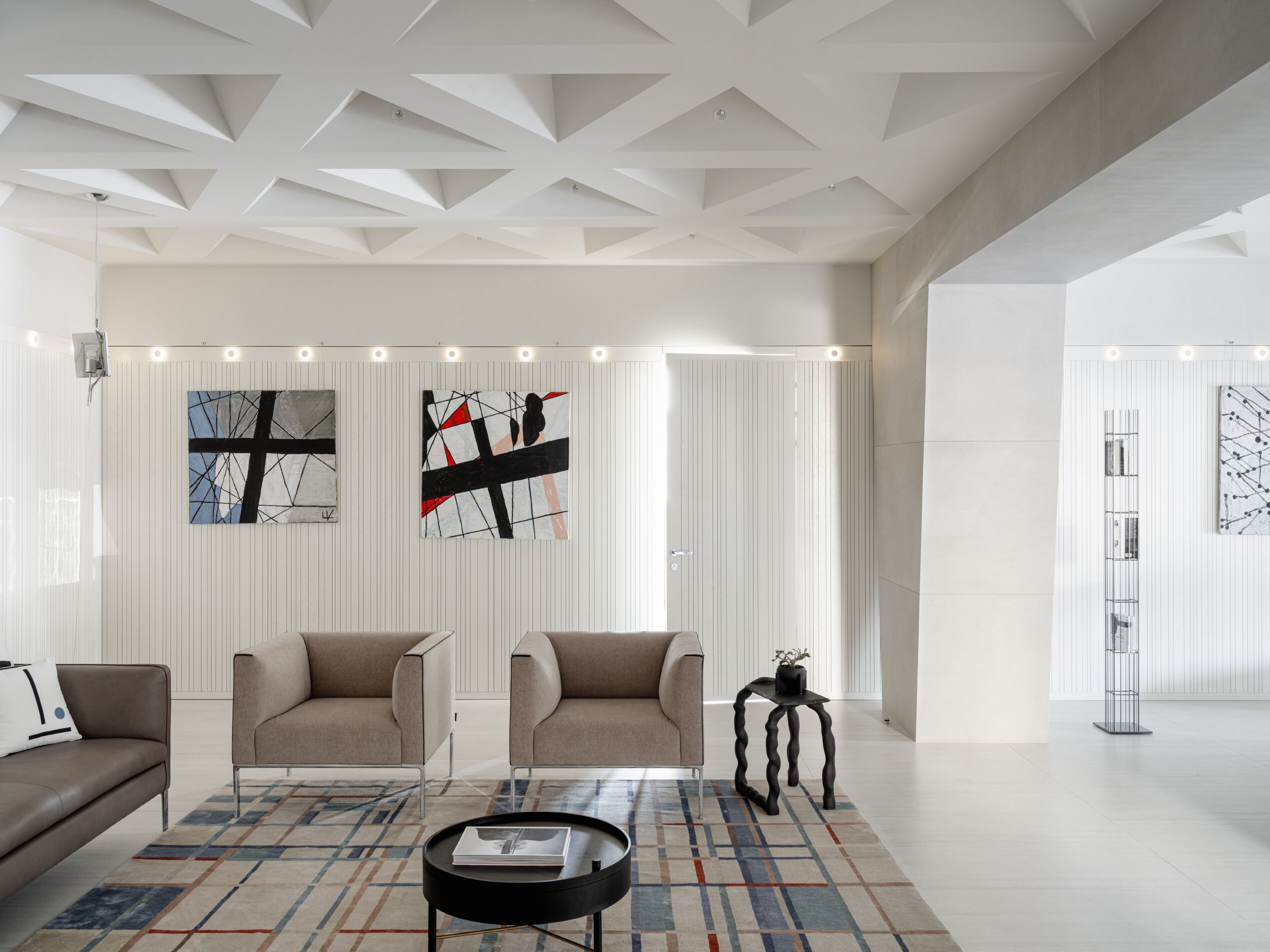 Прямоугольный ковер ручной работы Tapis Rouge абстракция ARCH-00002774 - Вид №1