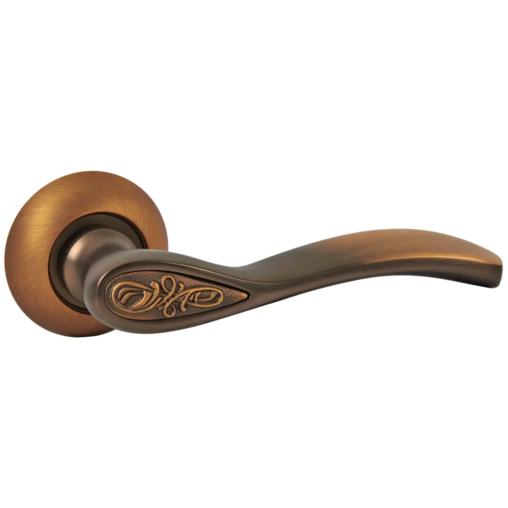 Ручка дверная на розетке EDS-A162CF, цвет кофе EDSON STLM-2027493