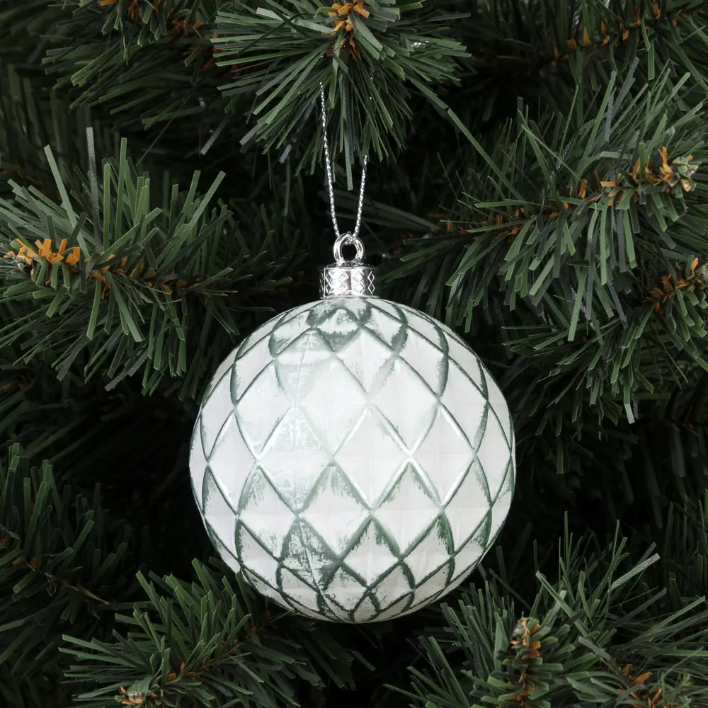 85156544 Елочный шар «Loft» ø8 см пластик зеленый STLM-0953976 Santreyd  - Вид №3