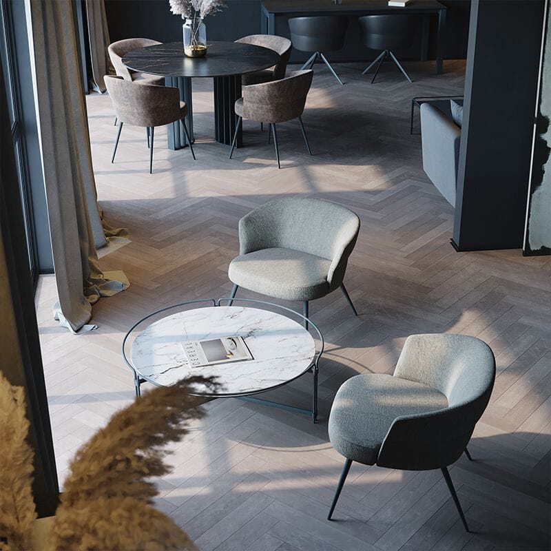 Кожаное кресло с подлокотниками DRESSY Nubo ARCH-00033846 - Вид №2