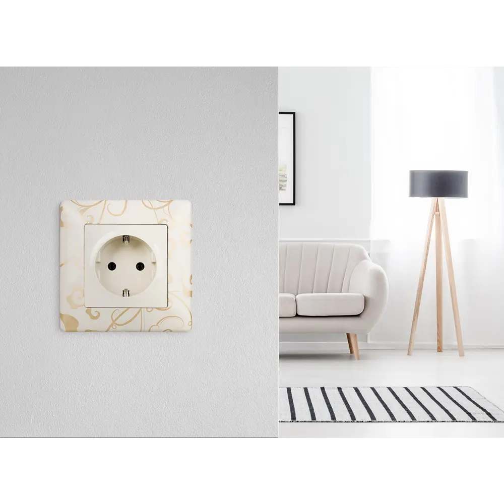 Розетка Legrand Valena life 2 контакта с заземлением цвет слоновая кость STLM-2120396 - Вид №12