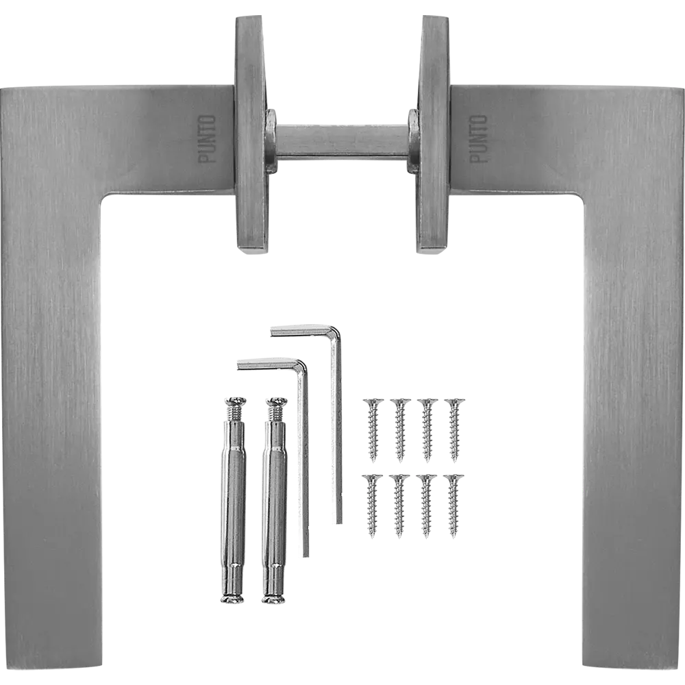 Дверные ручки PUNTO Ilusion для межкомнатных дверей в матовом хроме 85203185 STLM-0059846 - Вид №1