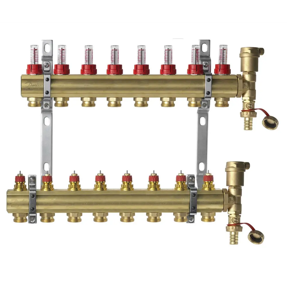 Комплект коллекторов Danfoss FHF-8F 8 контуров STLM-2007549