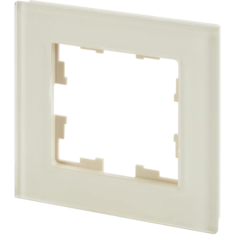 Рамка для розеток и выключателей IEK Brite 1 пост цвет ванильный STLM-2108009 - Вид №2