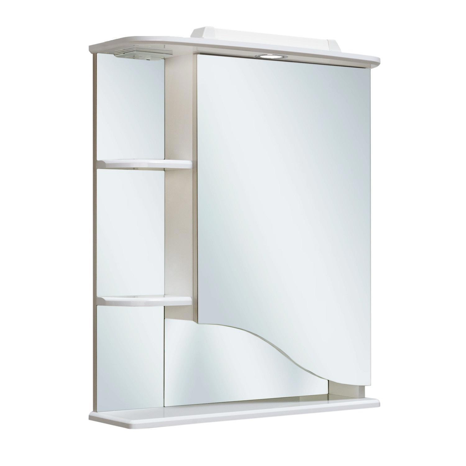 90451181 Зеркальный шкаф с подсветкой 75х60 см правый Римма STLM-0227513 RUNO