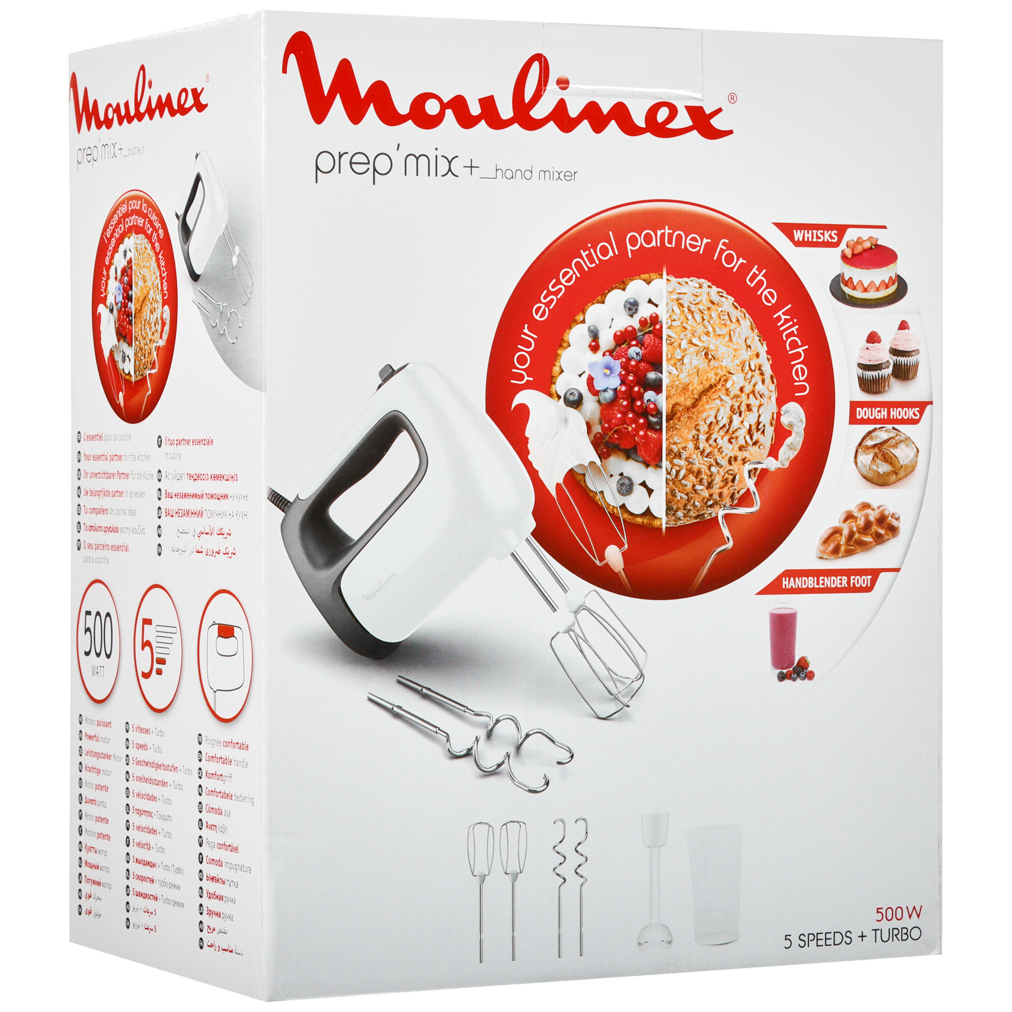 4754905 Миксер Moulinex HM461110 Prepmix+ белый STDN-0090999 - Вид №10