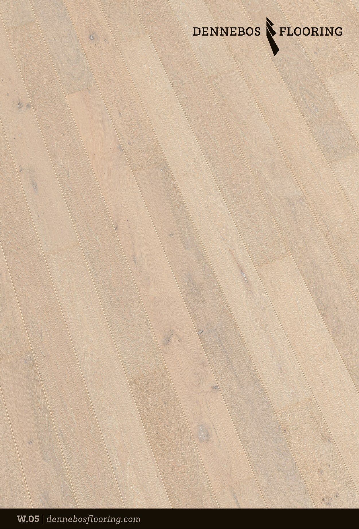 Дубовый паркет Dennebos Flooring Белая мойка ARCH-00118687 - Вид №1