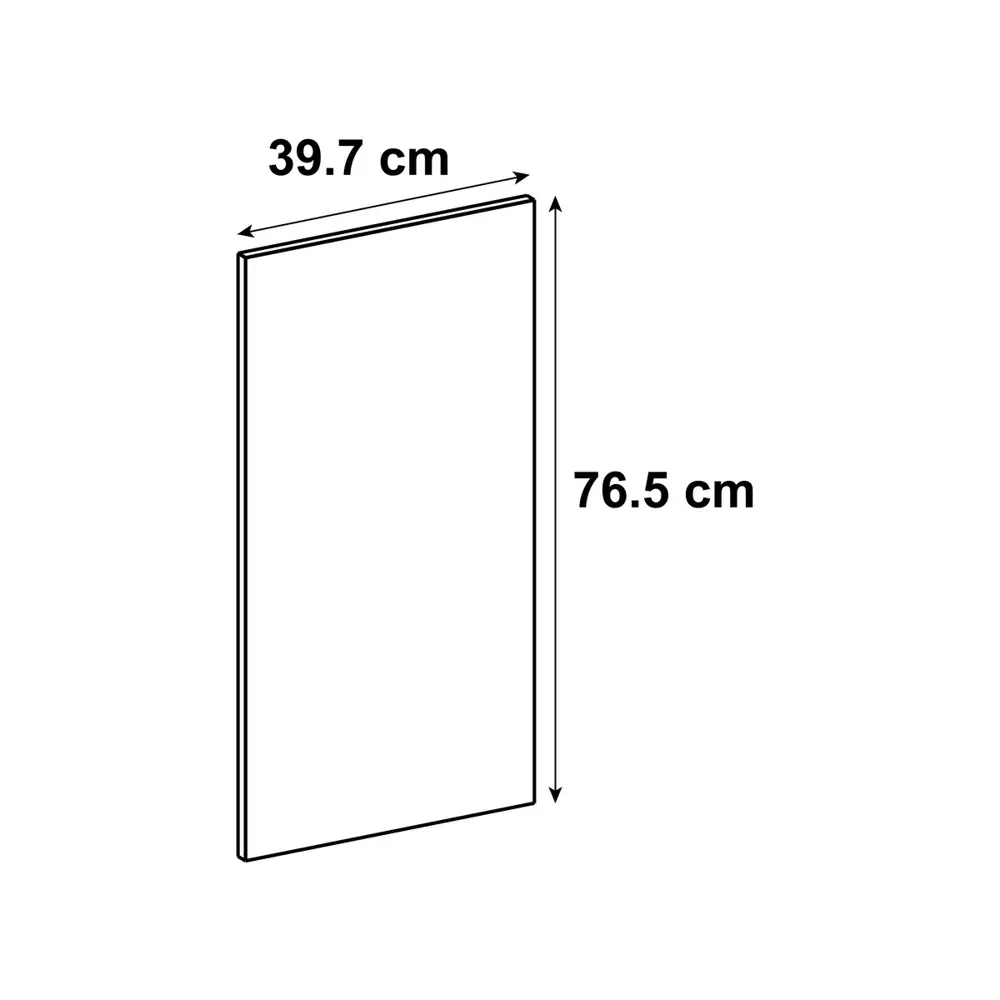 Фасад со стеклом Мегион 39.7x76.5 см Delinia ID МДФ цвет темно-серый STLM-2199203 - Вид №9
