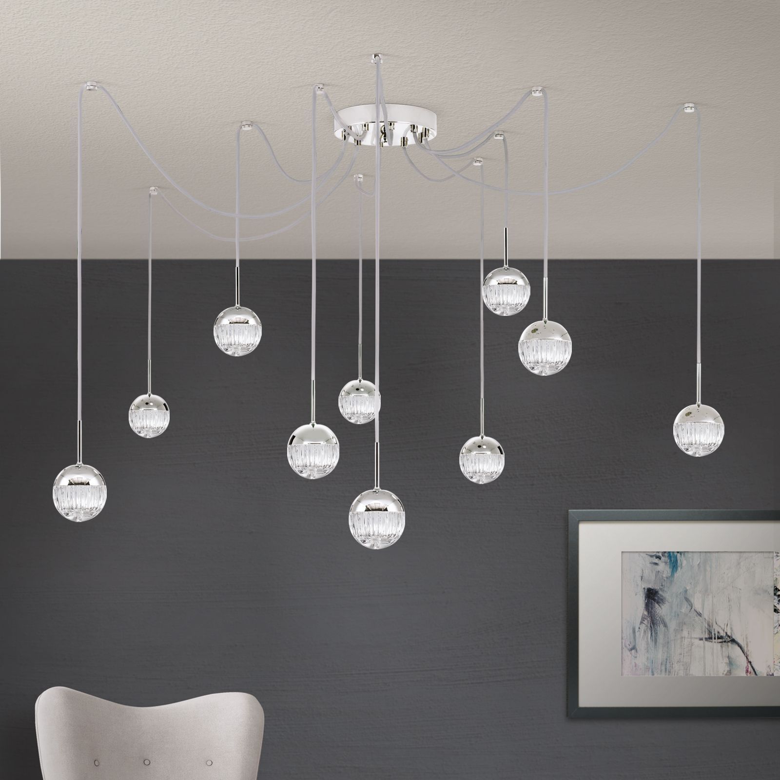 Латунь и Кристалл подвесной светильник Orion ARCH-00000379 - Вид №12