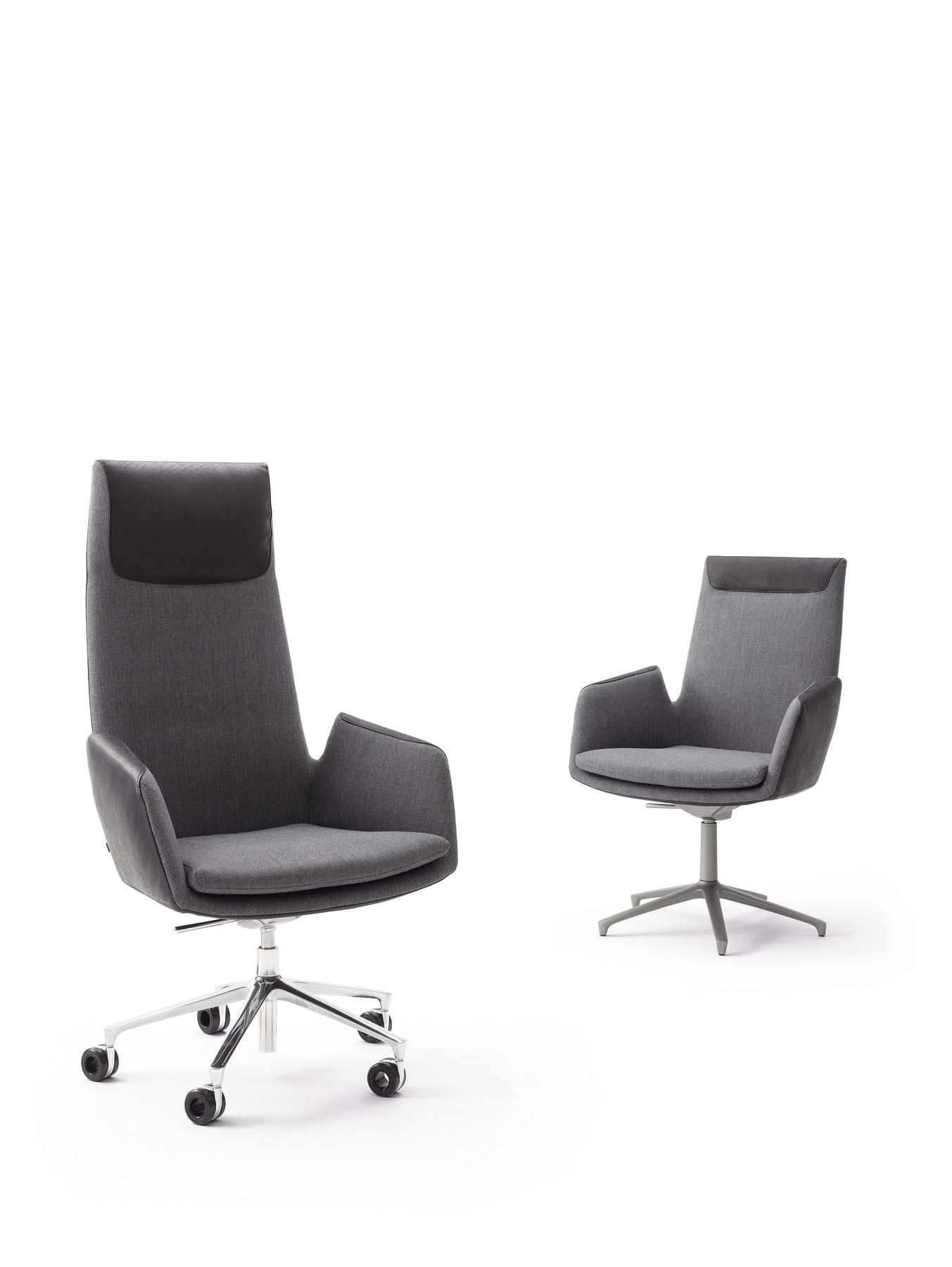 Регулируемое по высоте вращающееся офисное кресло с колесами COR Cordia Plus ARCH-00098945 - Вид №3