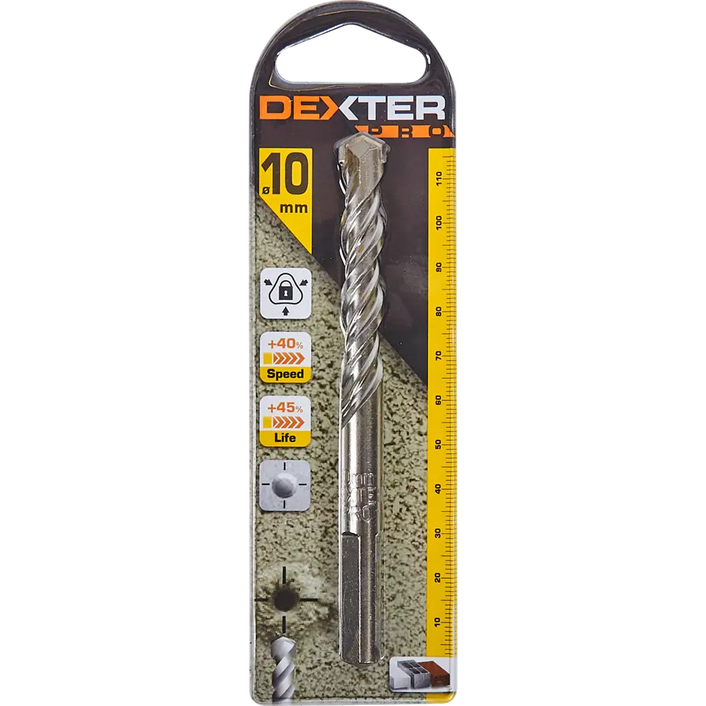 Сверло по бетону Dexter к. Pro 10x120мм STLM-2058824 - Вид №3