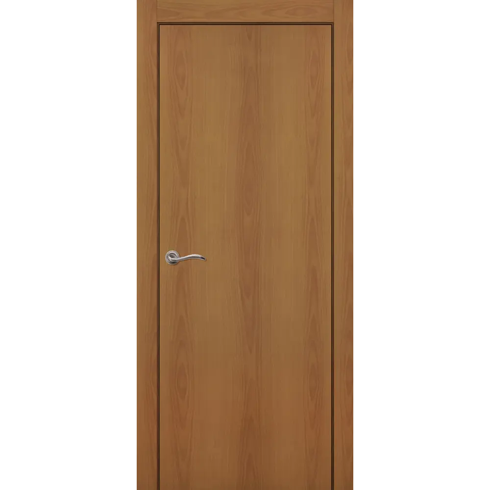 Комплект двери глухая 60x200 см финиш бумага цвет орех с добором 100 мм ПРИНЦИП STLM-2157509