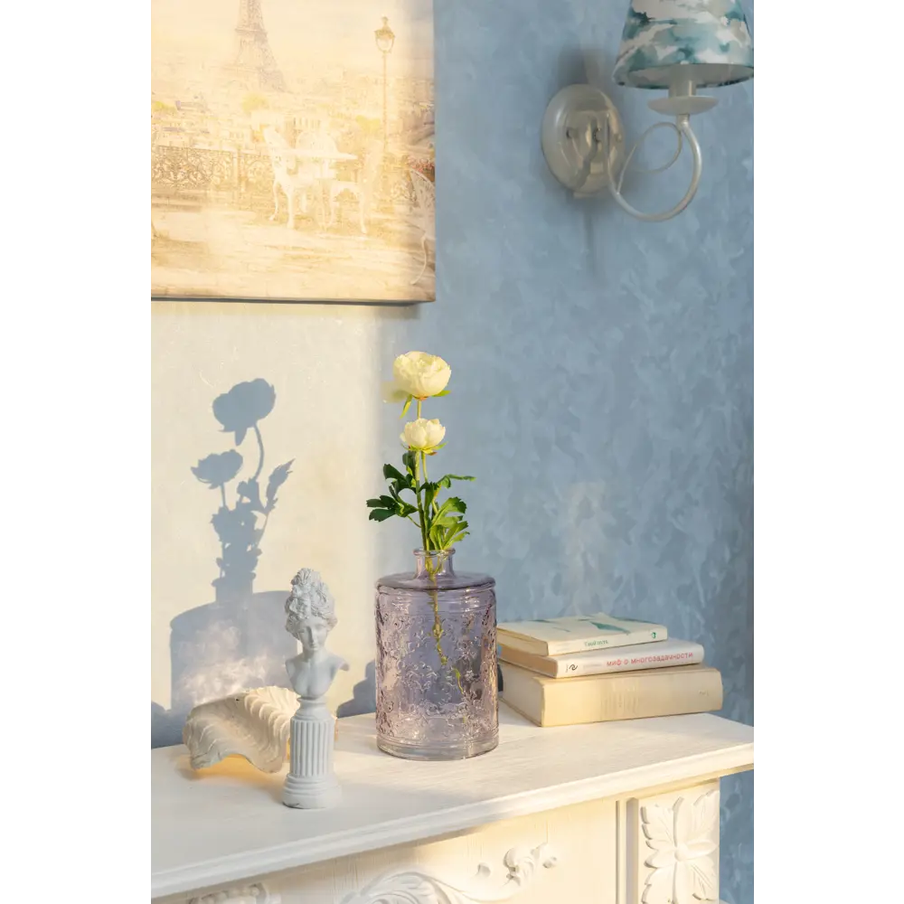 Ваза «Джеремми» стекло цвет прозрачный дымчатый 20см Santreyd STLM-2047135 - Вид №2