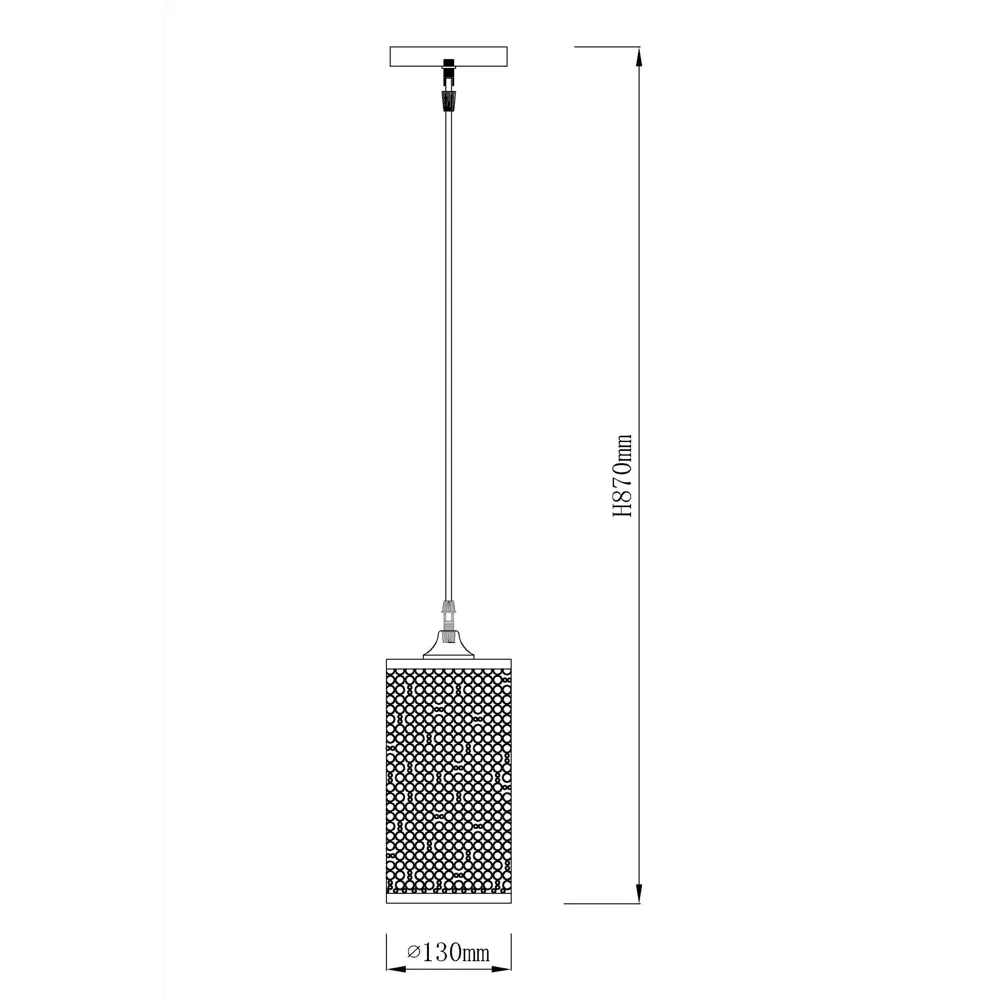 Подвес Арни 1xE27x60 Вт, металл/пластик, цвет хром/белый WINK STLM-2112164 - Вид №10