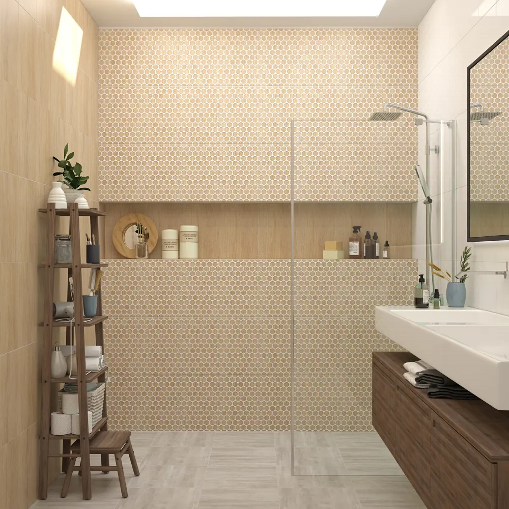 Плитка настенная Керамин Вайоминг 3 40x27.5 см 1.65 м² цвет бежевый STLM-2117822 - Вид №4