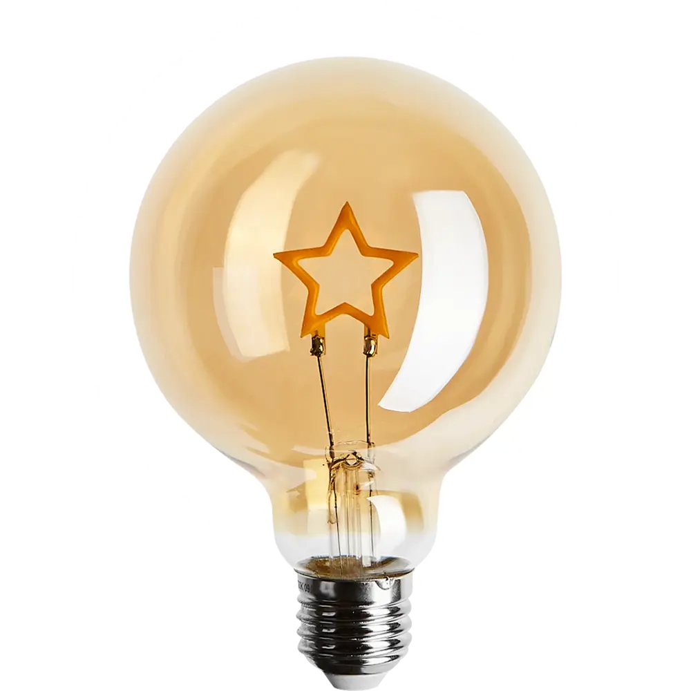 Декоративная филаментная лампа Voltega Star G95 тонированная 3Вт E27 89345992 STLM-0923951 - Вид №1
