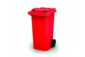 16470313 Мусорный контейнер 240 л красный 24.C29.40 Пластик система
