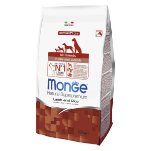 ПР0037701 Корм для щенков Dog Speciality Puppy&Junior ягненок с рисом сух. 2,5кг Monge