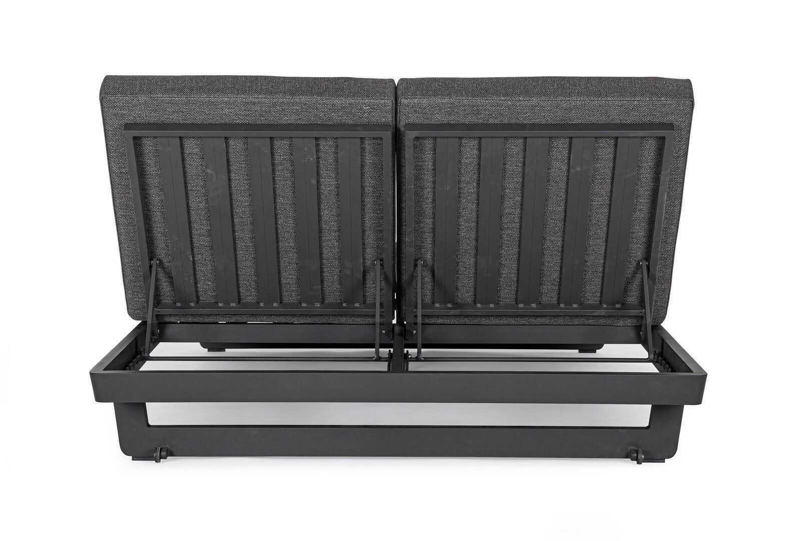 Двуспальная Садовая кровать с откидной спинкой из ткани BIZZOTTO Infinity ARCH-00146057 - Вид №27