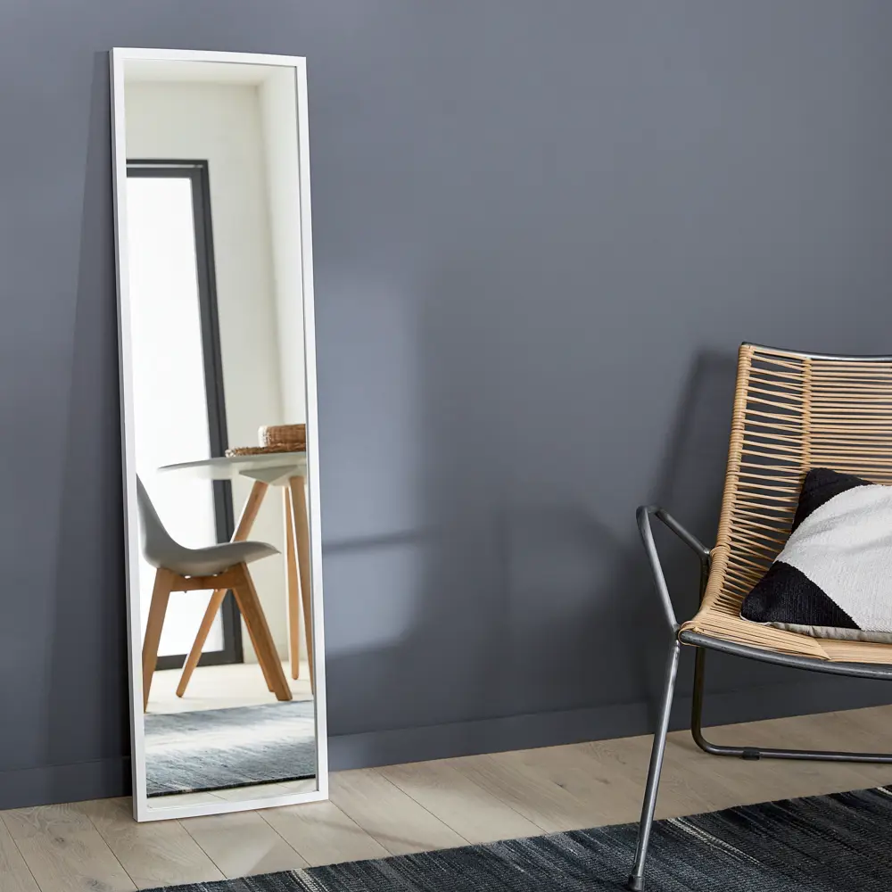 Зеркало декоративное Inspire Milo прямоугольное 30x120 см цвет белый STLM-2180988
