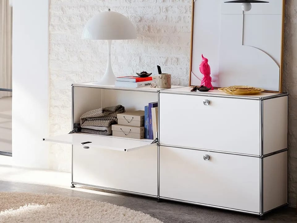 Секционный шкаф из стали с откидной створкой USM USM HALLER ARCH-00094322 - Вид №1