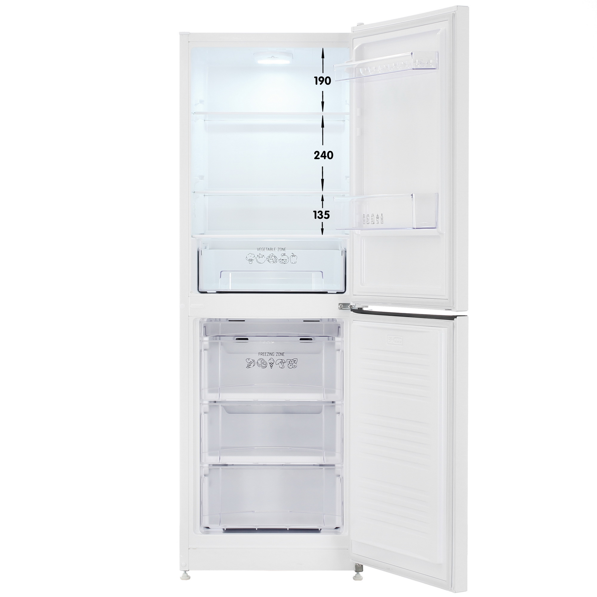 9021279 Холодильник с морозильником   Nordfrost NRB 161NF W белый STDN-0142589 - Вид №1