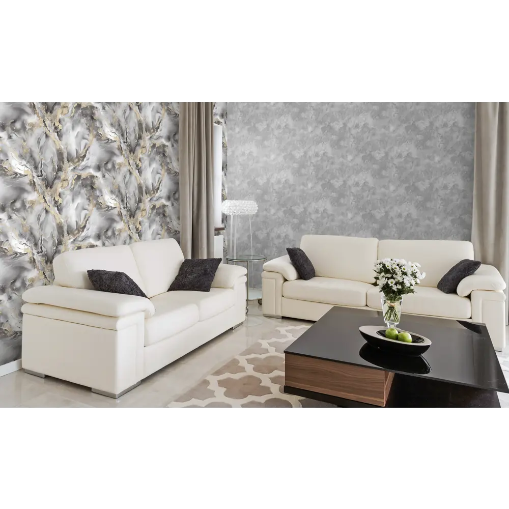 Victoria Stenova Odyssey - флизелиновые обои темно-серые для стильного интерьера 89374628 STLM-1347738 - Вид №4