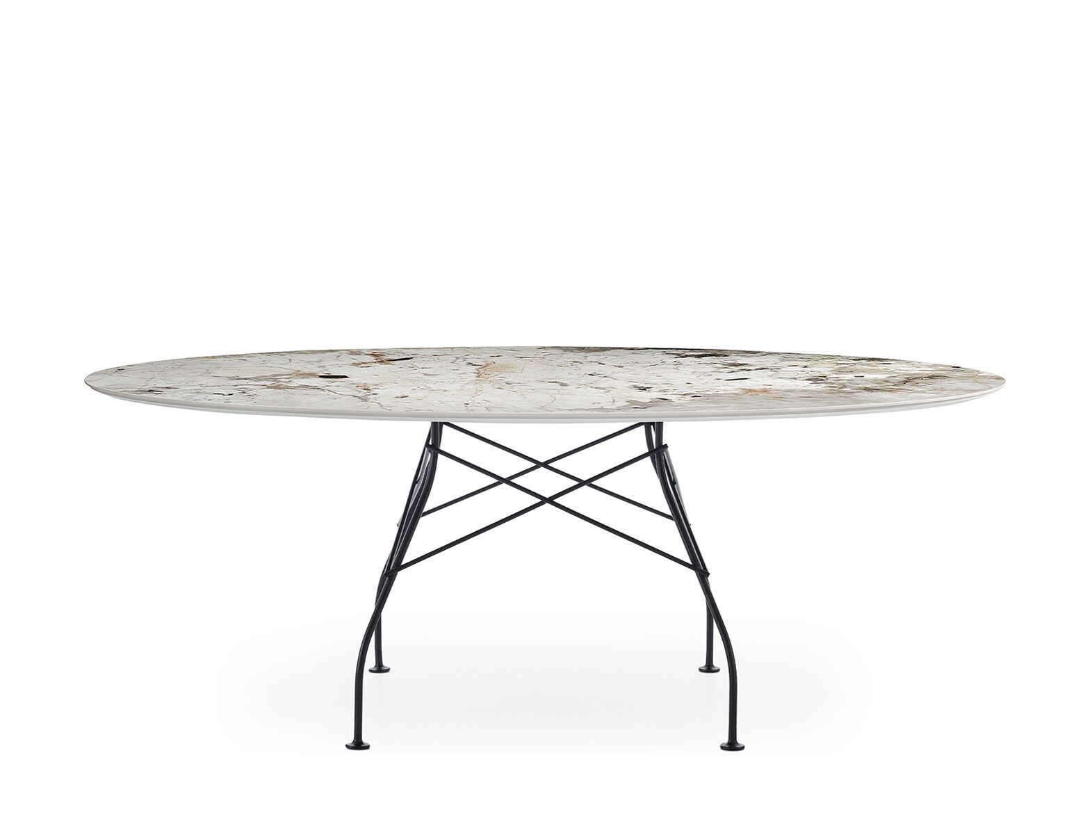 Овальный обеденный стол из керамогранита Kartell GLOSSY ARCH-00030518 - Вид №17