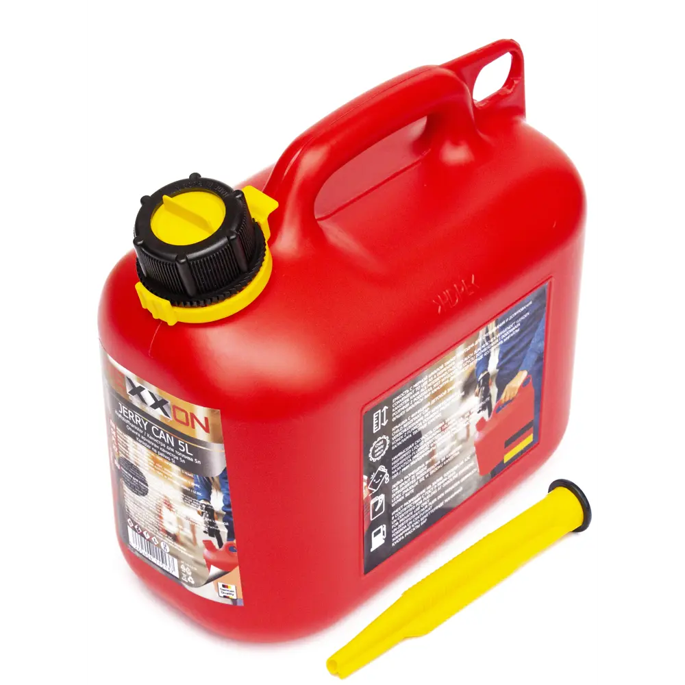 Канистра Rexxon для топлива 5 л, со шкалой и лейкой внутри STLM-2107406
