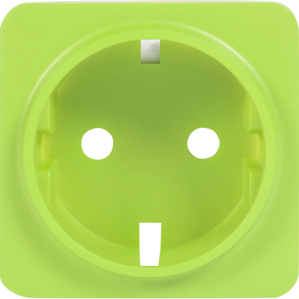 Накладка для розетки с заземлением Lexman Cosy, цвет зелёный STLM-2062938