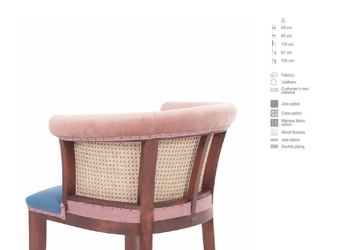 Высокий стул из коровьей кожи с подставкой для ног со спинкой CREARTE COLLECTIONS Casino Essence ARCH-00009134 - Вид №5