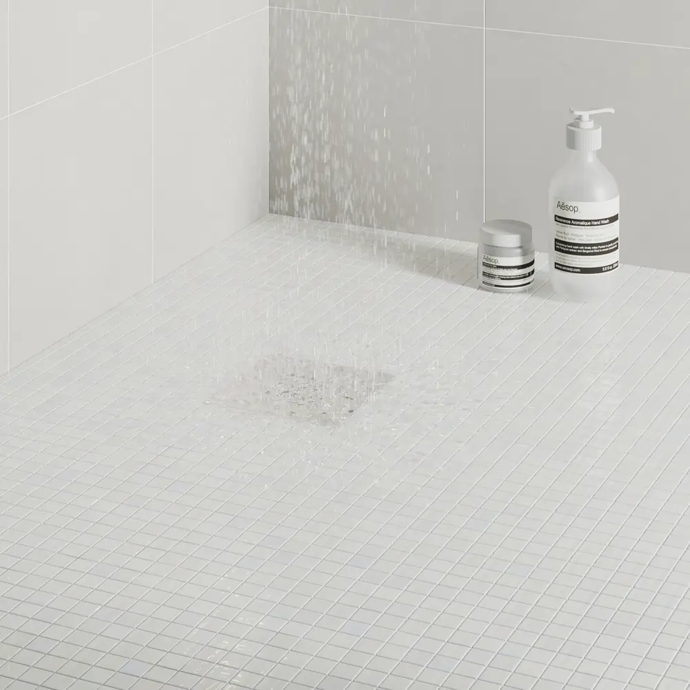 Мозаика Pietra Opalo Blanco стекломасса 31.1x4.9 см цвет белый Santreyd Мозаика Onix STLM-2075228 - Вид №7