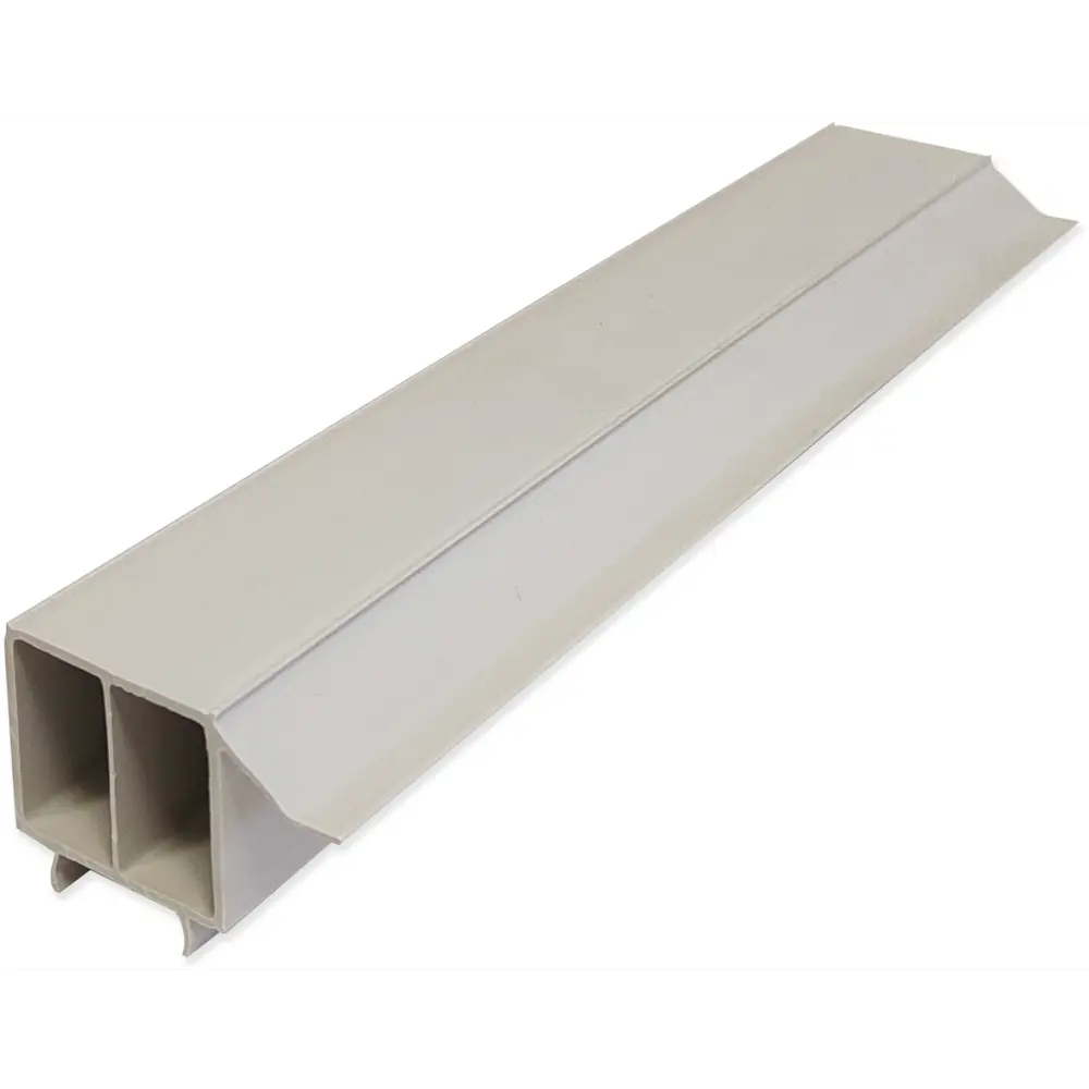 Профиль подстановочный W004 ПВХ 30x3000 мм цвет белый с оттенком серого Santreyd STLM-2092216