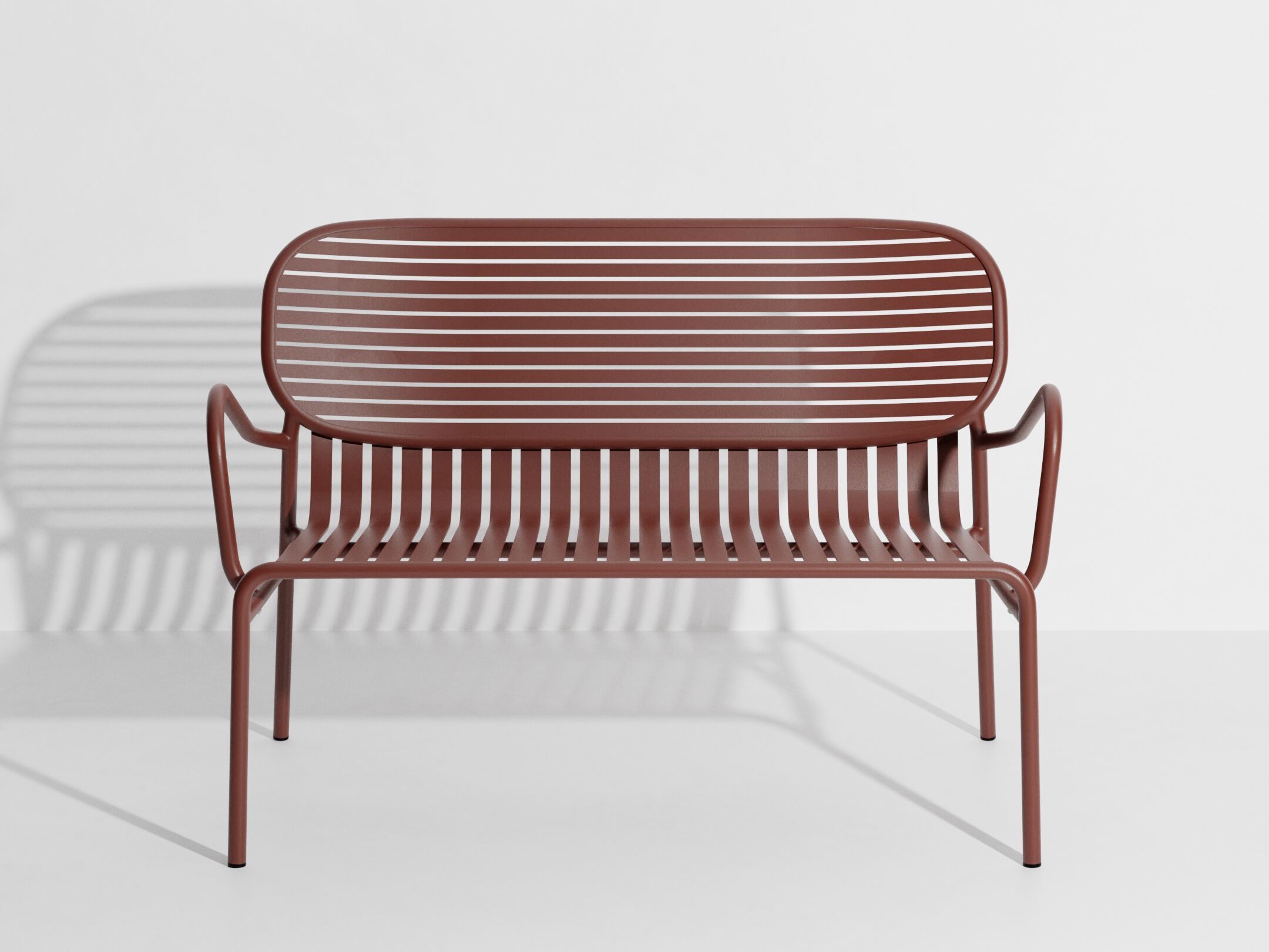 Алюминиевая садовая скамейка с порошковым покрытием с подлокотниками Petite Friture выходные ARCH-00120153 - Вид №36