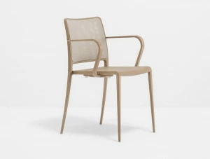 Pedrali Штабелируемый алюминиевый стул с подлокотниками Mya 706/2