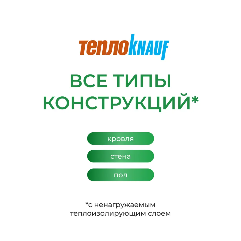 Утеплитель Knauf Insulation ТеплоKnauf Стена 50 мм 12 шт 610x1300 мм 9.516 м² STLM-2063112 - Вид №4