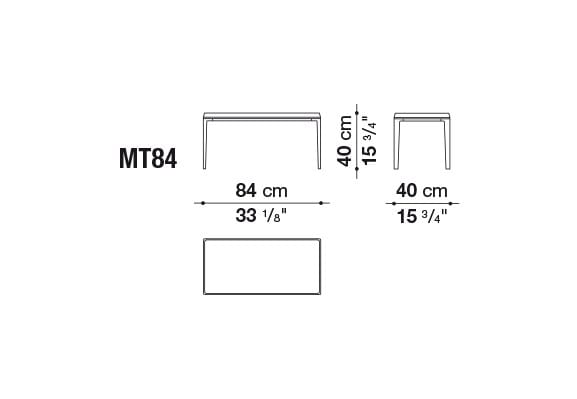 Прямоугольный журнальный столик из массива дерева B&B Italia Michel ARCH-00038374 - Вид №11