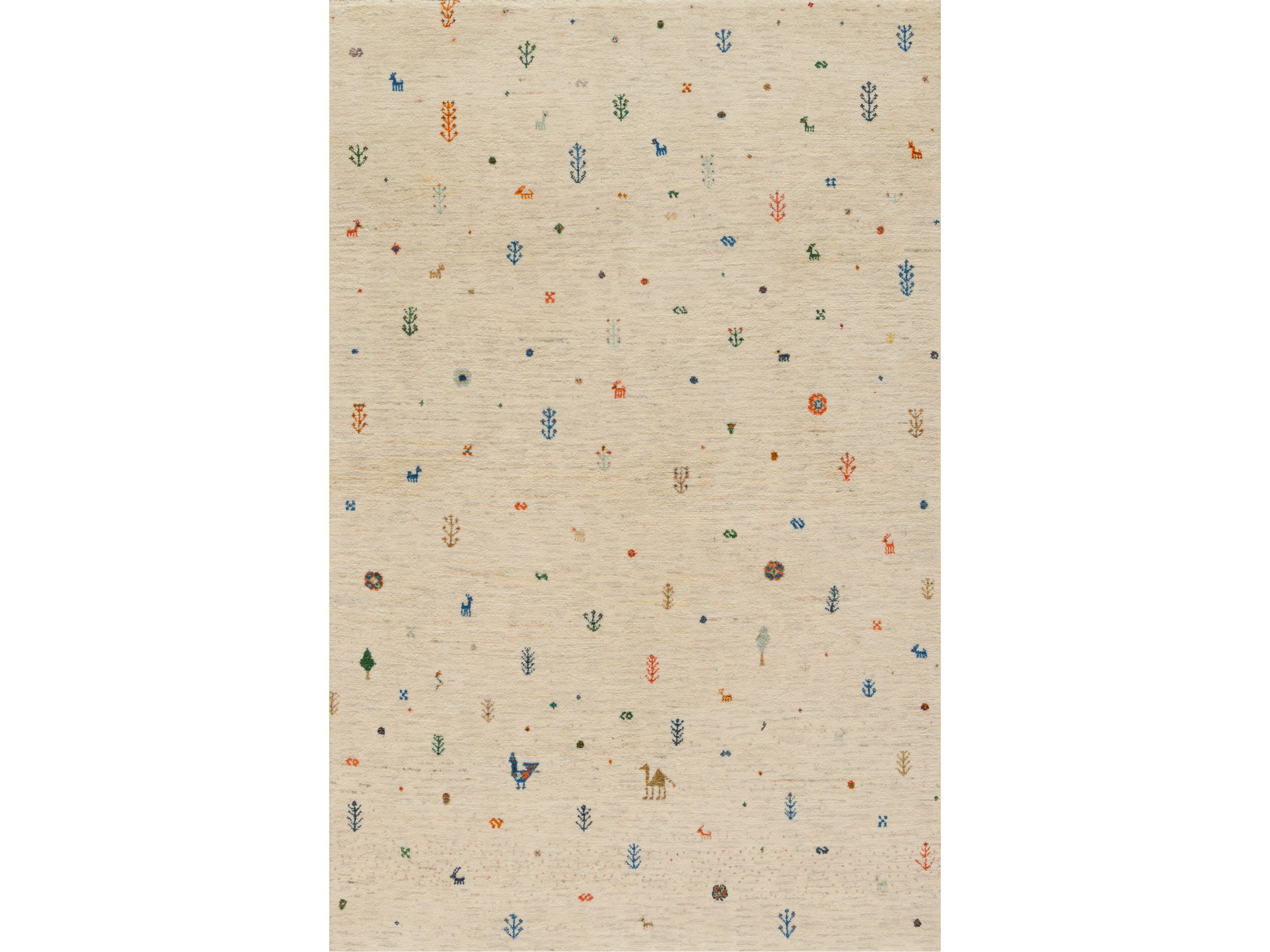 Прямоугольный шерстяной ковер на заказ Zollanvari Бродячие звери - Флора и фауна Габбе ARCH-00073187 - Вид №1