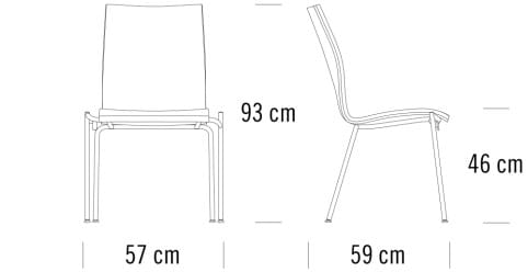 Мягкий штабелируемый стул THONET S 160 ARCH-00078040 - Вид №2