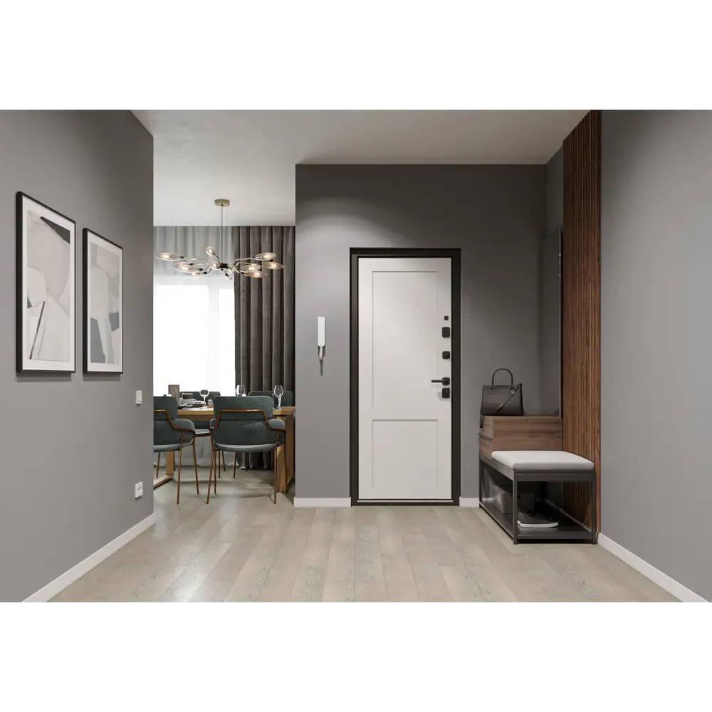 Дверь входная металлическая Грин Классик 95x205 см правая шелк грейдж TOREX STLM-2029210 - Вид №17