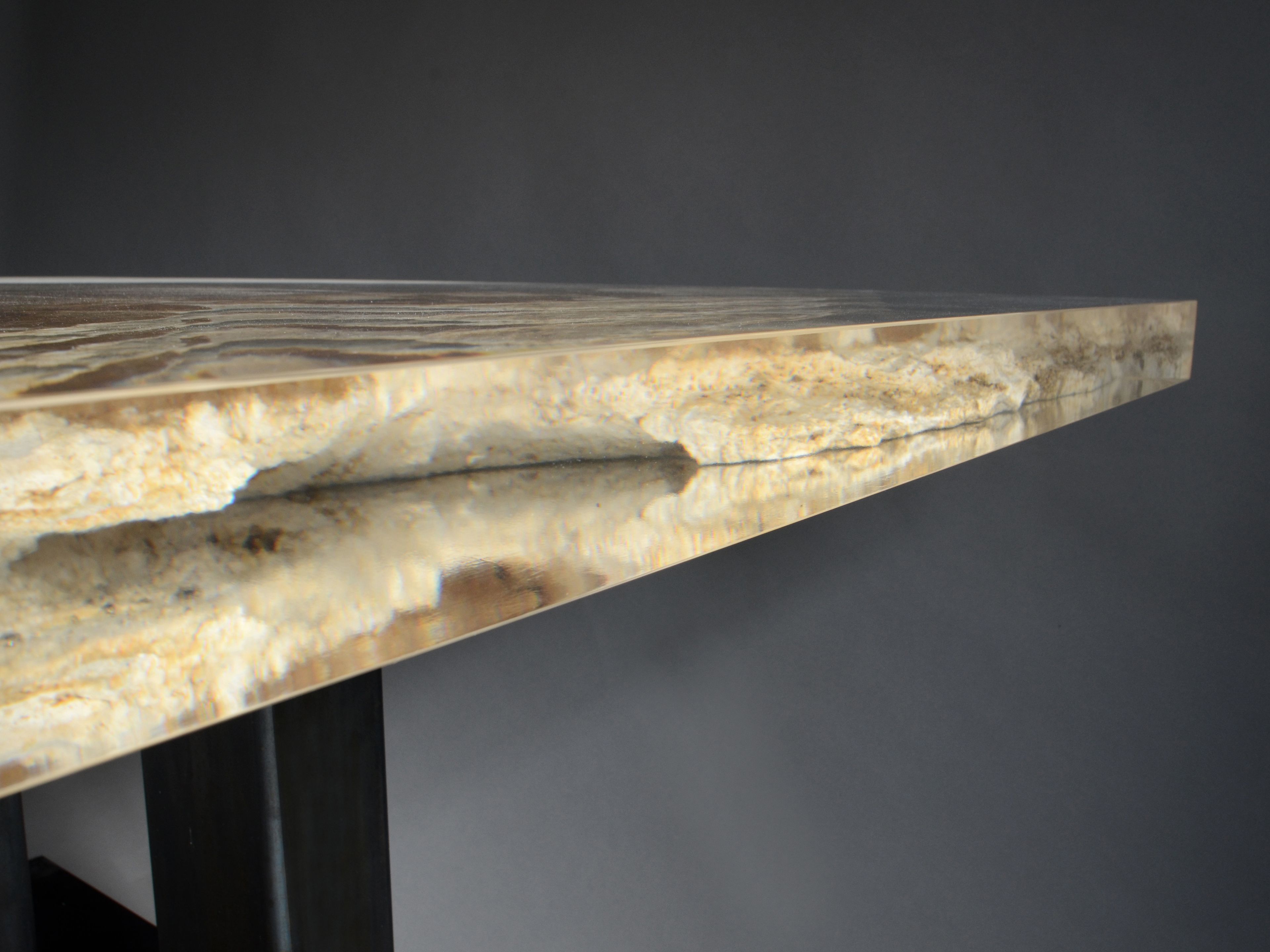 Прямоугольный обеденный стол из травертина от Rapolano alcarol Bedrock ARCH-00048666 - Вид №8