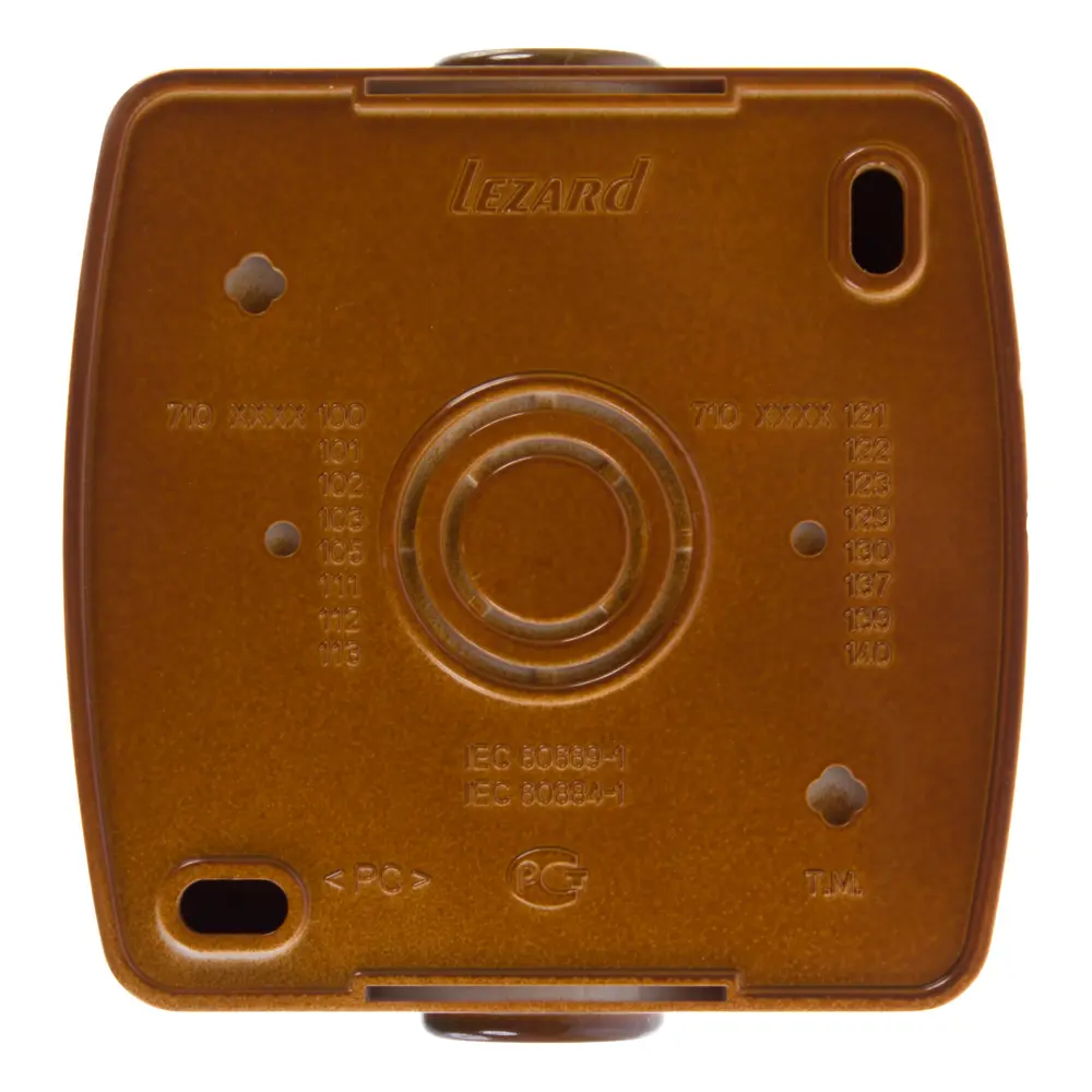 Розетка накладная Lezard Nata без заземления, цвет сосна STLM-2142074 - Вид №2