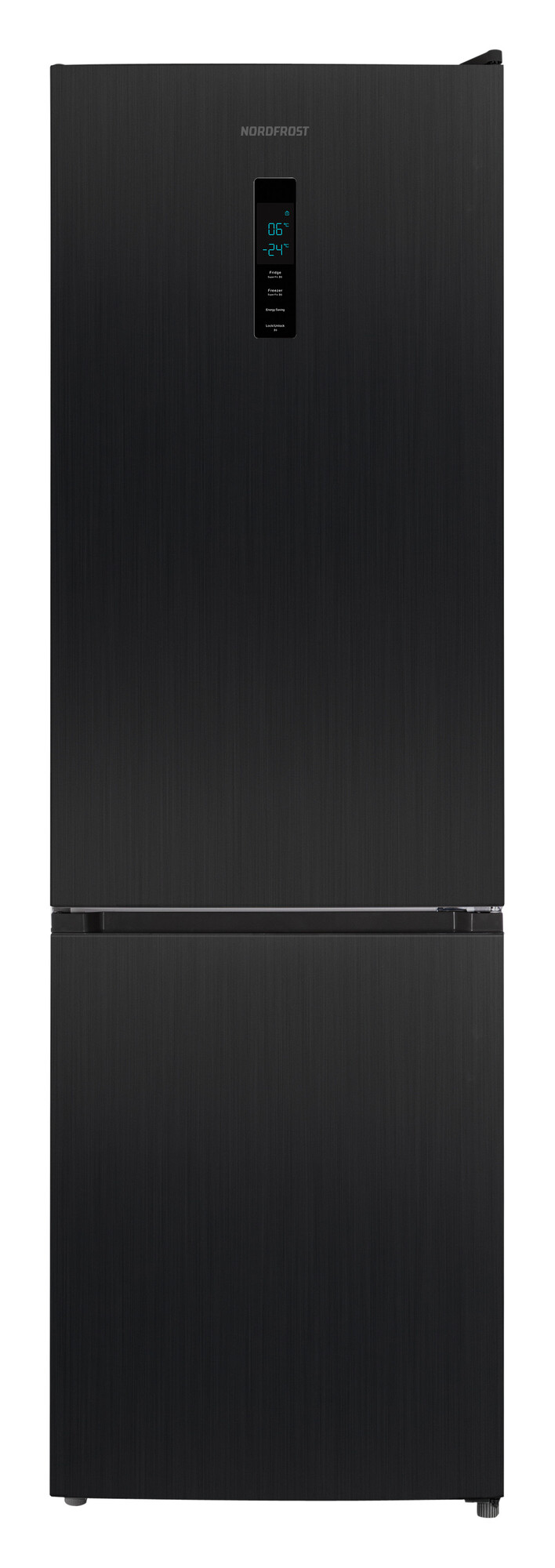 9069207 Холодильник с морозильником   Nordfrost RFC 390D NFXd черный STDN-0011353 - Вид №2